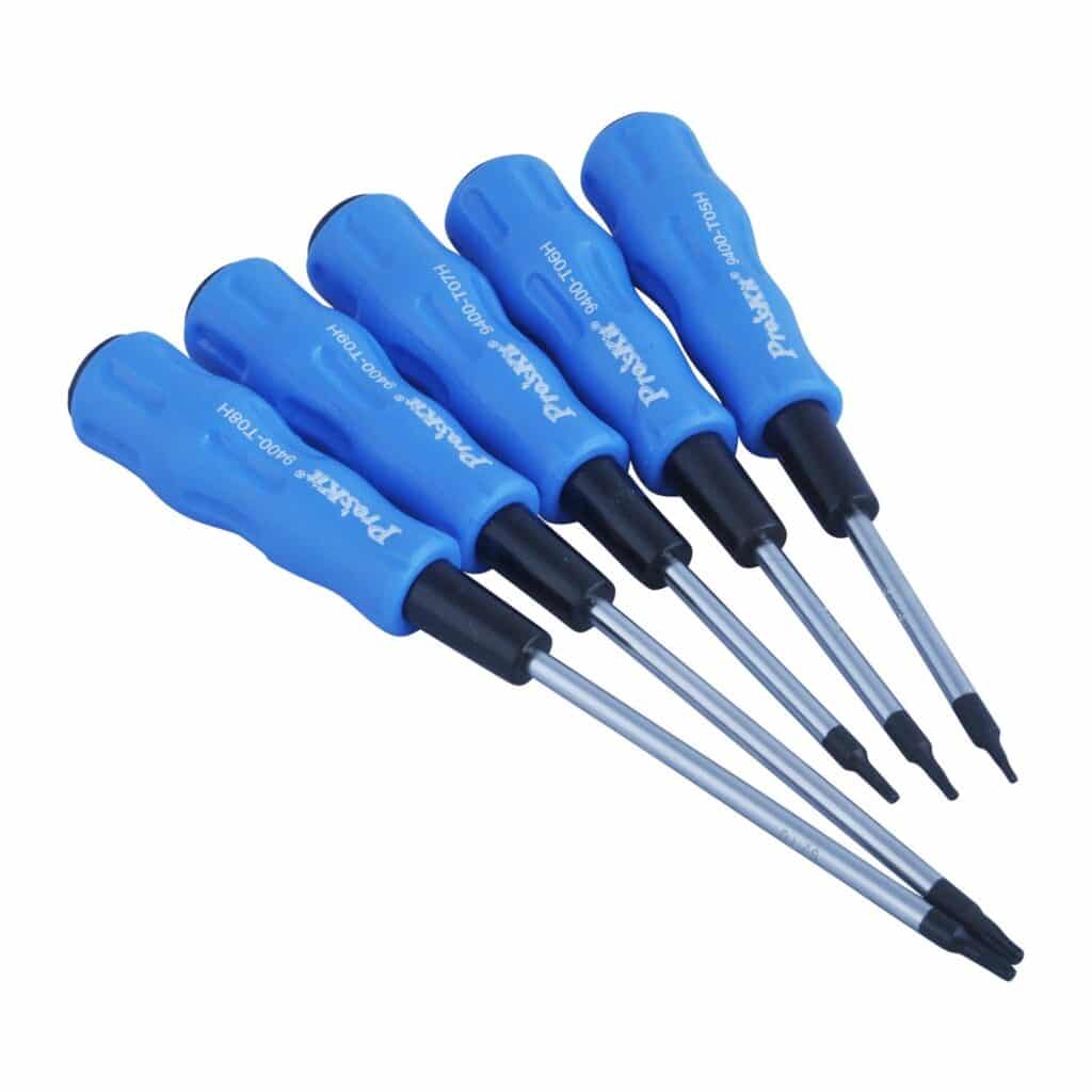 uego Pro’sKit 5 destornilladores estrella con mango azul y negro